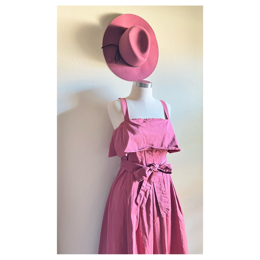 Antonio Melani Cristo Ruffled Pinafore A-line Dress